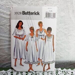Butterick Sewing Pattern # 3298 Nightgown Gown Dress NIP Uncut/Unused Sz L-XL